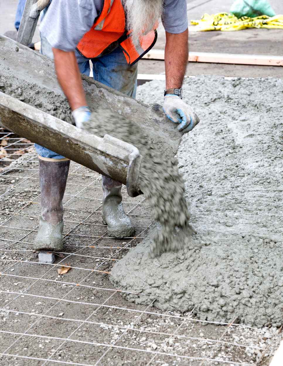 concrete pour